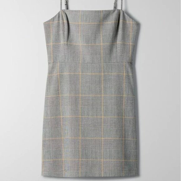 Aritzia Wilfred New Classic Check Mini Dress - Picture 2 of 8